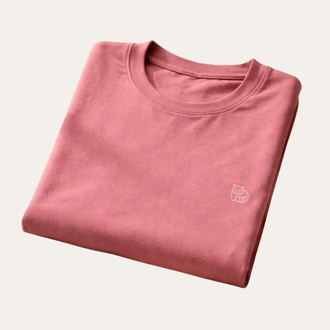 Soft Tee - Panda Icon - Mauve