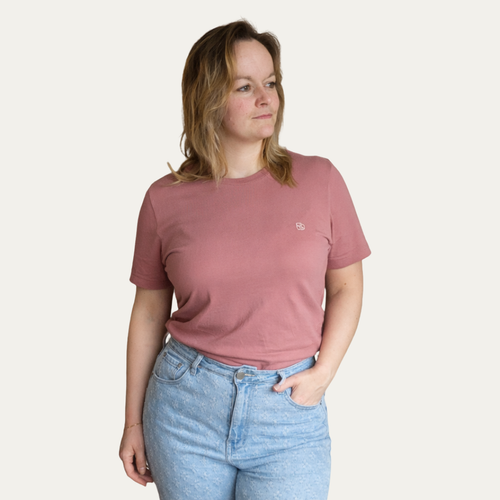 Soft Tee - Panda Icon - Mauve