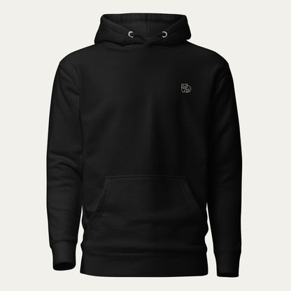 Premium Hoodie - Panda Icon - Black