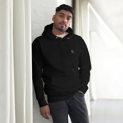 Premium Hoodie - Panda Icon - Black