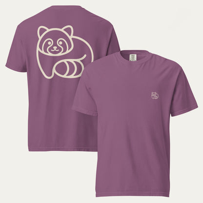 Premium Tee – Panda Back Icon - Washed Purple