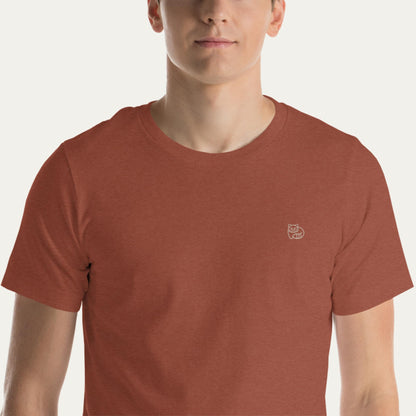 Soft Tee - Panda Icon - Heather Clay