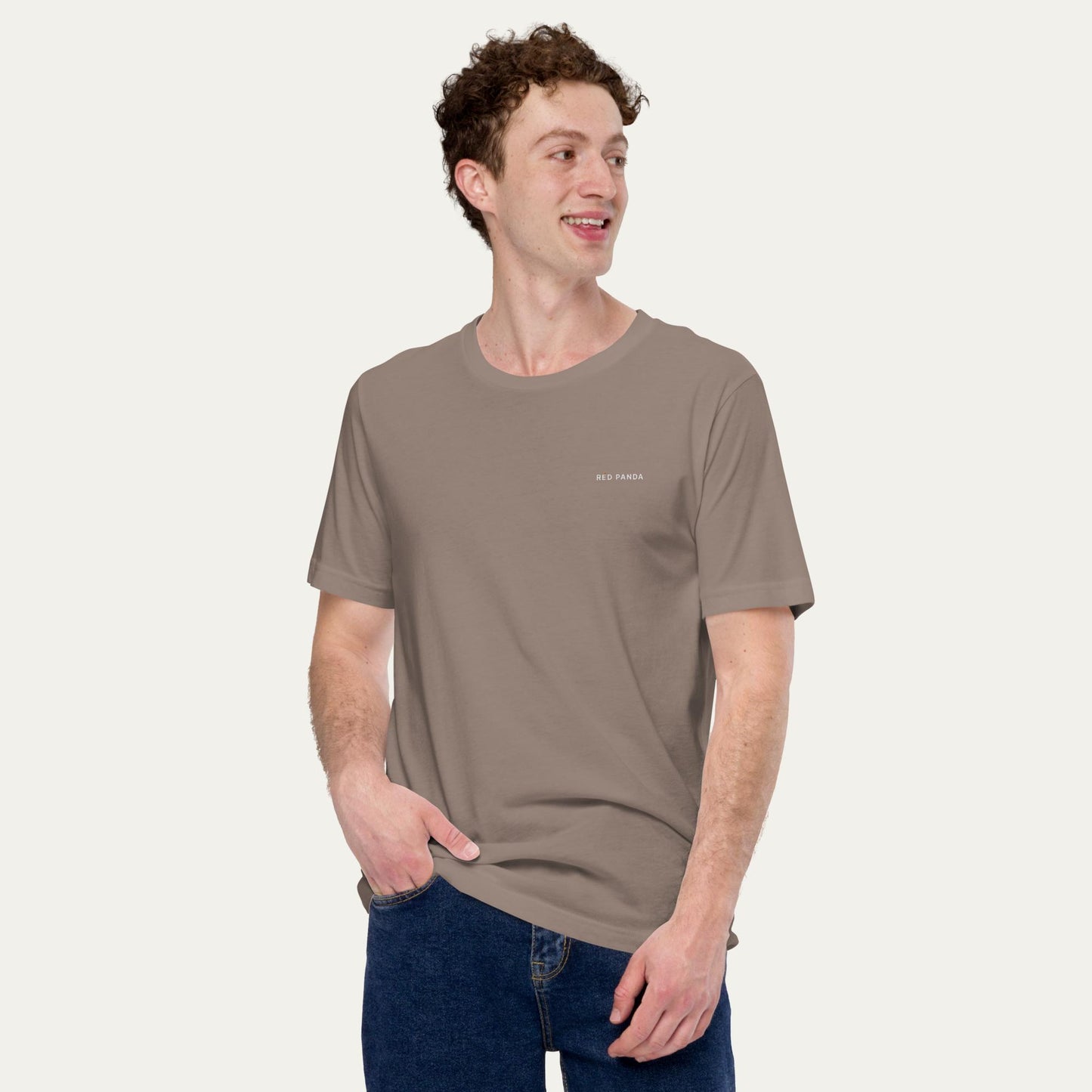 Soft Tee - RED PANDA - Pebble