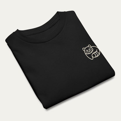 Kids Soft Tee - Panda Back Icon - Black